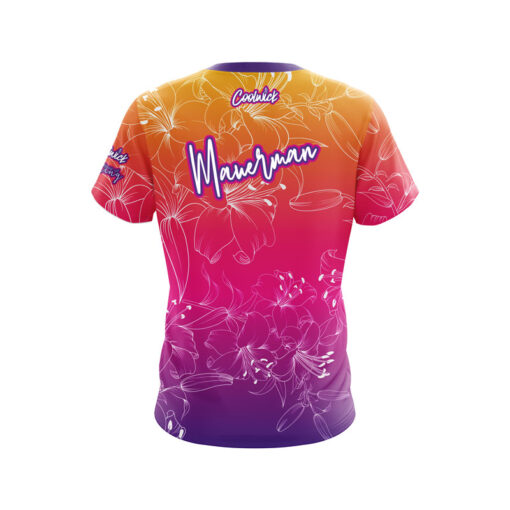 Jennifer Mauerman Flower Love Sunset CoolWick Bowling Jersey - Image 2