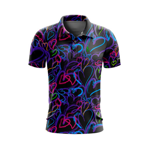 CoolWick KaleidoLove Everyday Button Polo