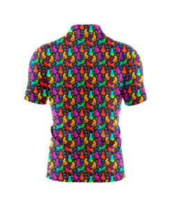 Alternative view of CoolWick Kitty at the Disco Everyday Button Polo