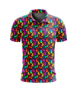 CoolWick Kitty at the Disco Everyday Button Polo