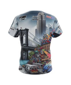 Alternative view of Storm NYPD Graffiti Bridge CoolWick Bowling Jersey
