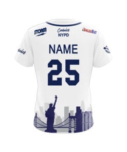 Alternative view of Storm NYPD Skyline Baseball CoolWick Bowling Jersey