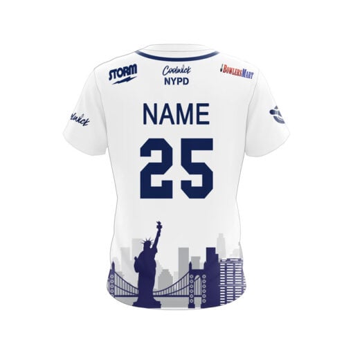 Storm NYPD Skyline Baseball CoolWick Bowling Jersey - Image 2