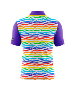 Alternative view of CoolWick Rainbow Drift Everyday Button Polo