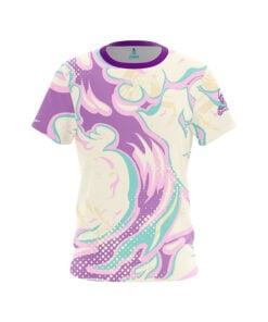 Abstract Fire Liquid Lava CoolWick Bowling Jersey