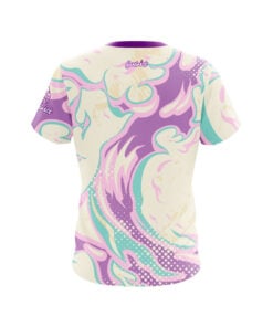 Alternative view of Abstract Fire Liquid Lava CoolWick Bowling Jersey