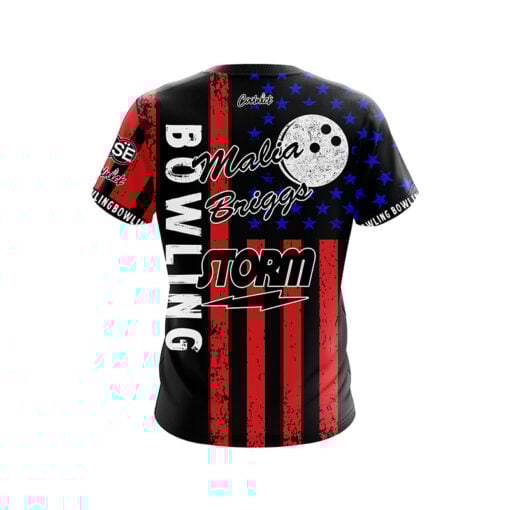 Storm Malia Briggs American Flag CoolWick Bowling Jersey - Image 2