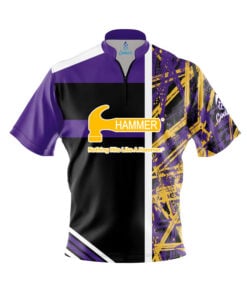 Hammer Black Mamba Quick Ship CoolWick Sash Zip Bowling Jersey