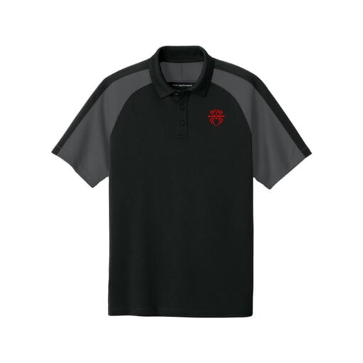 Black Widow Wearever Performance Pique Colorblock Bowling Polo - Image 5