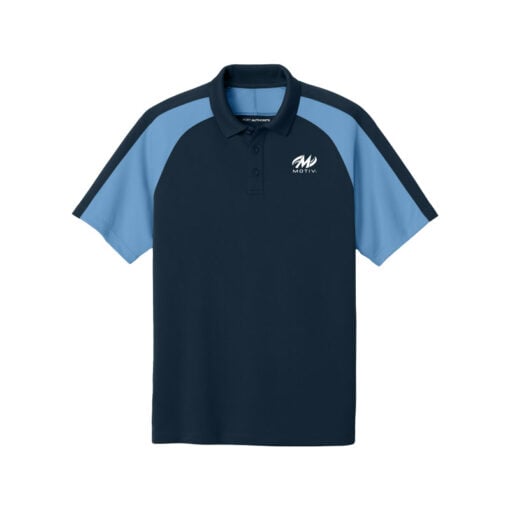 Motiv Wearever Performance Pique Colorblock Bowling Polo - Image 3