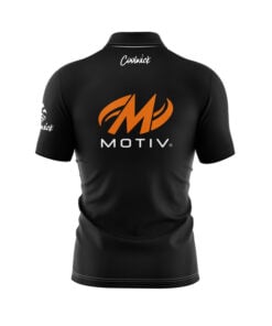 Alternative view of Motiv Black Quick Ship CoolWick Sash Zip Bowling Jersey