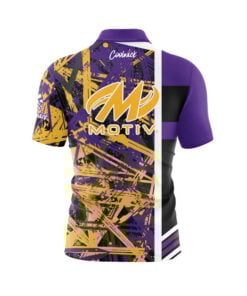Alternative view of Motiv Black Mamba Quick Ship CoolWick Sash Zip Bowling Jersey