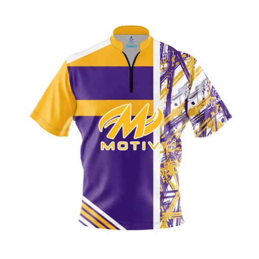 Motiv Mamba Quick Ship CoolWick Sash Zip Bowling Jersey