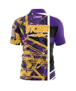 Alternative view of Storm Black Mamba Quick Ship CoolWick Sash Zip Bowling Jersey