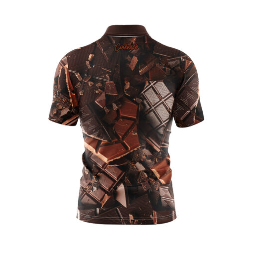 Chocolate Fast Track CoolWick Bowling Jersey - Image 2