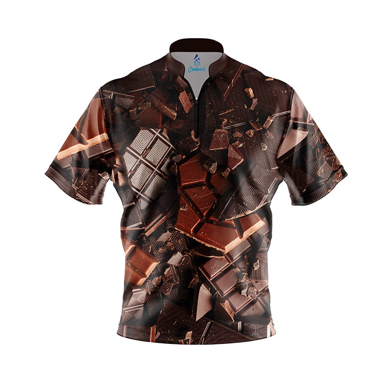 Chocolate Fast Track CoolWick Bowling Jersey