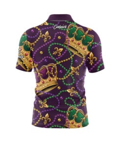 Alternative view of Mardi Gras Fast Track CoolWick Bowling Jersey