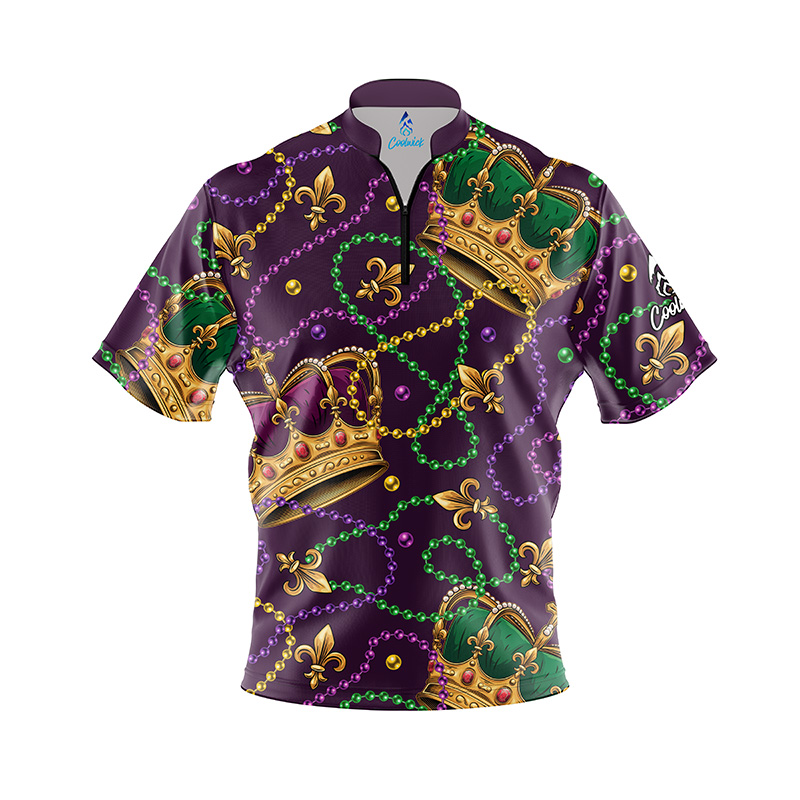 Mardi Gras Fast Track CoolWick Bowling Jersey