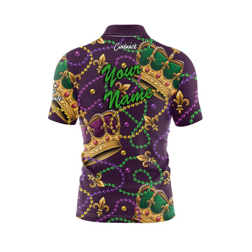Mardi Gras Fast Track CoolWick Bowling Jersey - Image 3