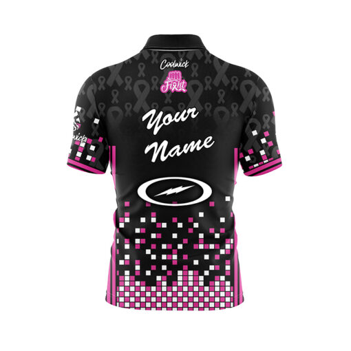 Storm Paint the Lanes Pink Pixel by Pink Fast Track CoolWick Bowling Jersey - Image 3