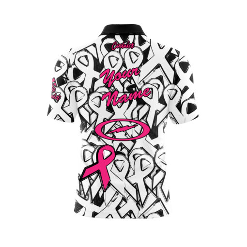 Storm Paint the Lanes Pink The Ribbon Fast Track CoolWick Bowling Jersey - Image 3