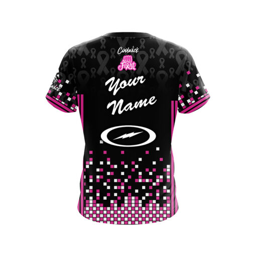 Storm Paint the Lanes Pink Pixel by Pink CoolWick Bowling Jersey - Image 3