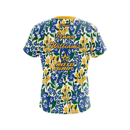 Roto Grip Jenna Williams Botanical Bloom CoolWick Bowling Jersey - Image 2