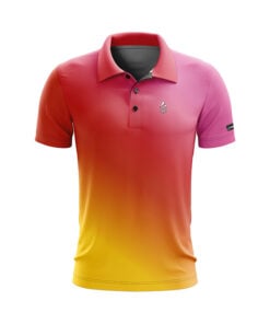 CoolWick Sunset Rush Everyday Button Polo