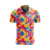 CoolWick Tie Dye Everyday Button Polo