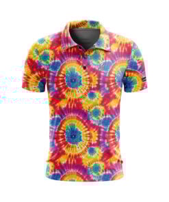 CoolWick Tie Dye Everyday Button Polo