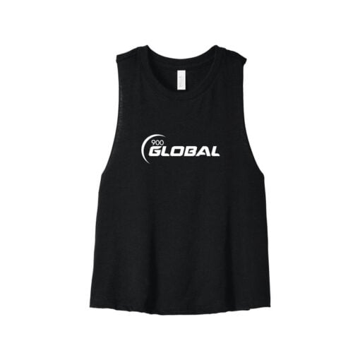 900 Global Women's Cropped Racerback Bowling Tank Top - Image 5