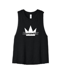 Brunswick Women's Cropped Racerback Bowling Tank Top