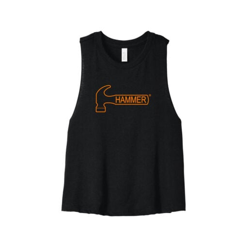 Hammer Women's Cropped Racerback Bowling Tank Top - Image 5