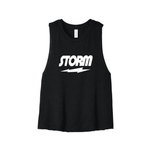 Storm Women's Cropped Racerback Bowling Tank Top - Image 5