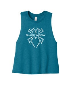 Hammer Black Widow Women's Cropped Racerback Bowling Tank Top