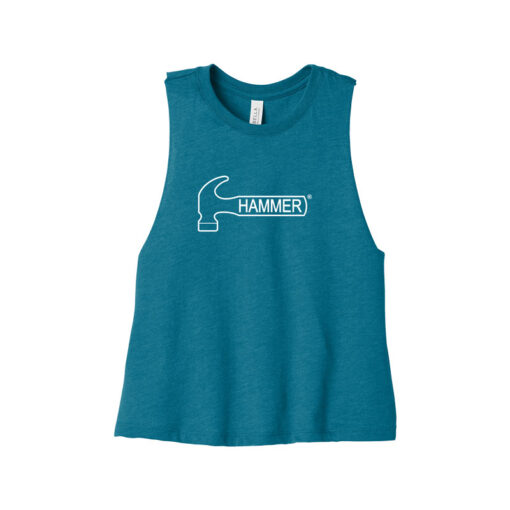 Hammer Women's Cropped Racerback Bowling Tank Top - Image 4