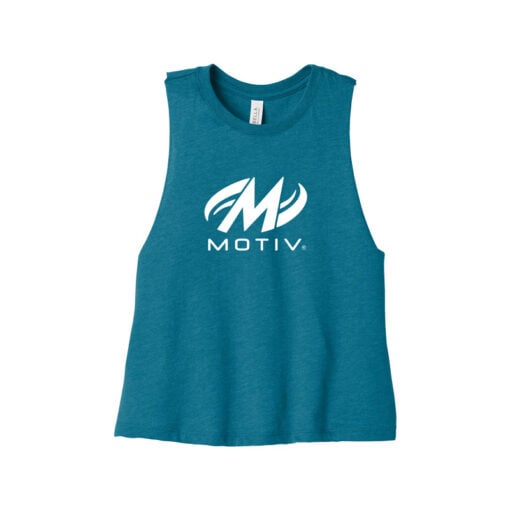 Motiv Women's Cropped Racerback Bowling Tank Top - Image 4