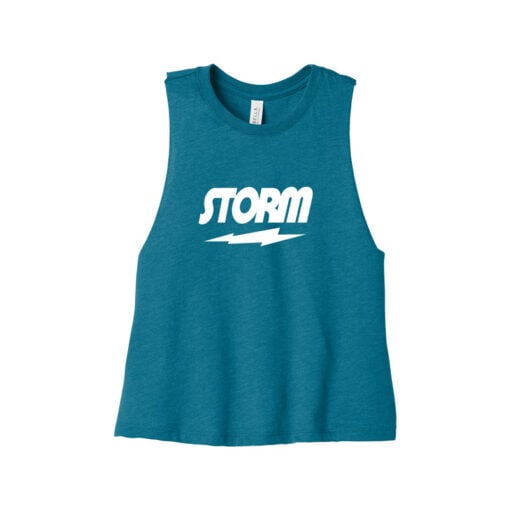Storm Women's Cropped Racerback Bowling Tank Top - Image 4