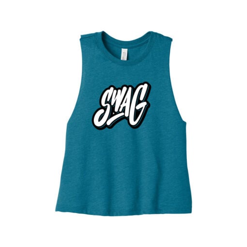 Swag Women's Cropped Racerback Bowling Tank Top - Image 4