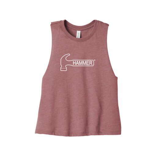 Hammer Women's Cropped Racerback Bowling Tank Top - Image 3