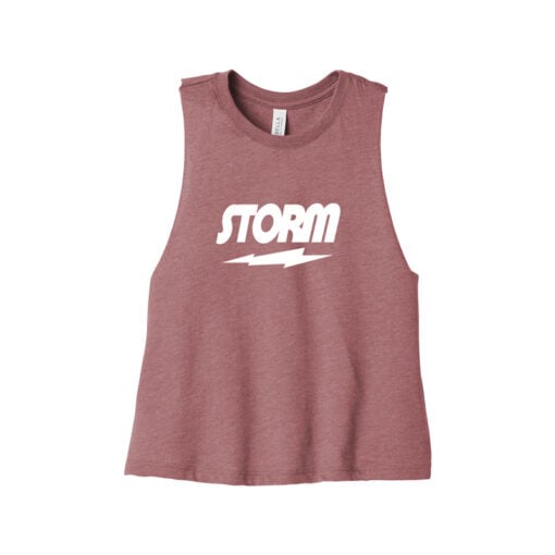 Storm Women's Cropped Racerback Bowling Tank Top - Image 3