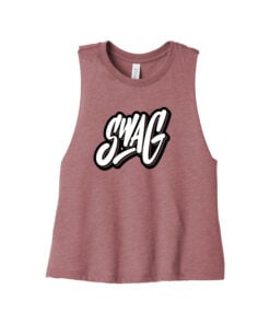 Swag Women's Cropped Racerback Bowling Tank Top