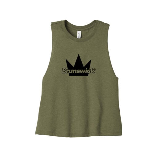Brunswick Women's Cropped Racerback Bowling Tank Top - Image 3