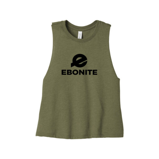 Ebonite Women's Cropped Racerback Bowling Tank Top - Image 3