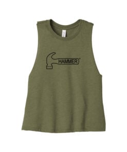 Hammer Women's Cropped Racerback Bowling Tank Top