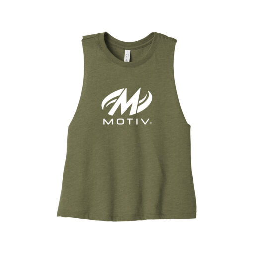 Motiv Women's Cropped Racerback Bowling Tank Top - Image 3