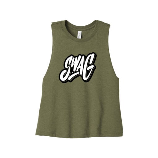 Swag Women's Cropped Racerback Bowling Tank Top - Image 3