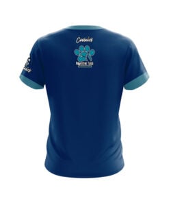 Alternative view of Pawsitive Tails Dog Rescue Luke Rosdahl Blue Curr CoolWick Bowling Jersey