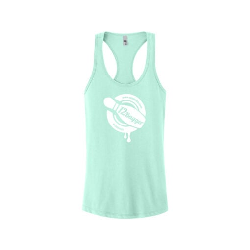 12Bagger Women's Racerback Bowling Tank Top - Image 3