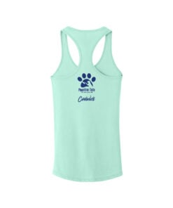 Alternative view of Pawsitive Tails Dog Rescue Luke Rosdahl Women's Heart Paw CoolWick Bowling Tank Top